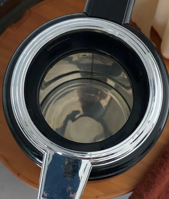 Електрочайник термос чорний 3л тримає тепло годинами потужний