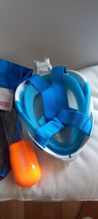 Máscara de snorkeling e mergulho