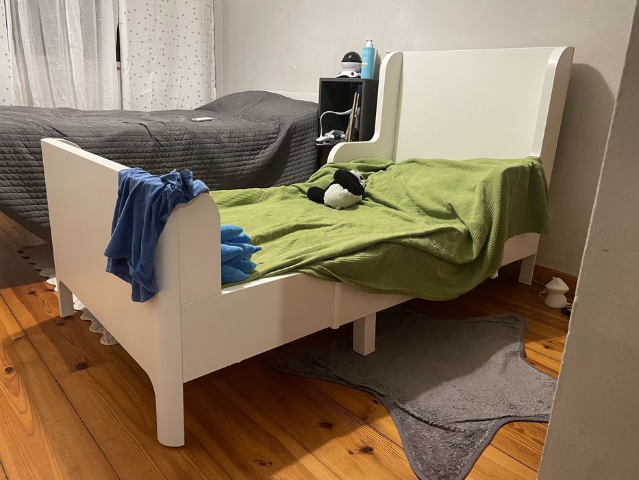 Cama extensível, branco, 80x200 cm Ref: BUSUNGE