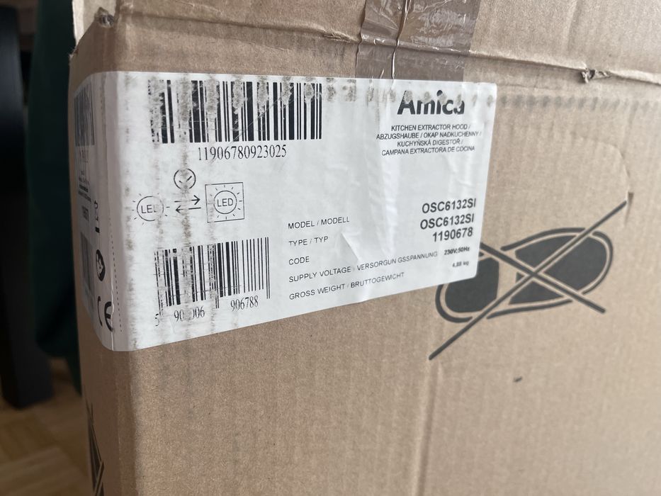 Okap nadkuchenny Amica 60 cm