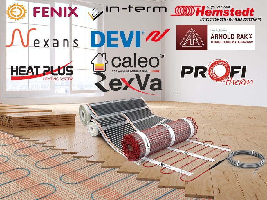 Греющий кабель и маты, Инфракрасная пленка для теплого пола