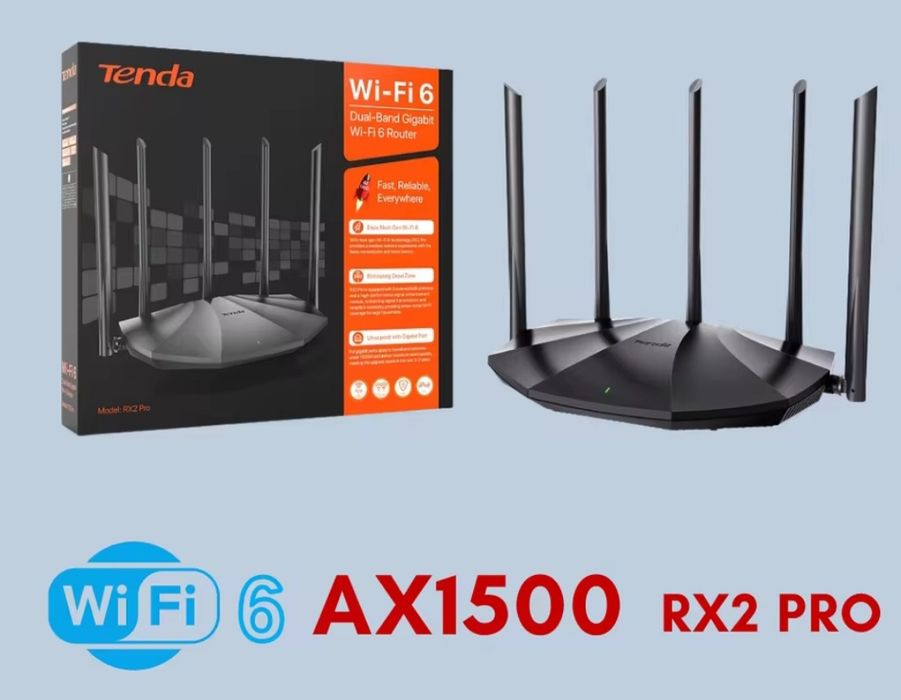Роутер(маршрутизатор)Tenda AX1500 RX2 PRO