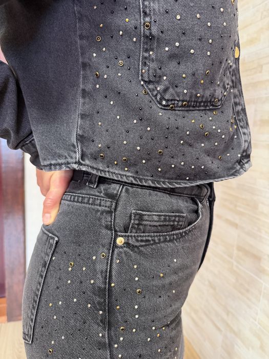 Комплект: джинси та куртка зі стразами Zara