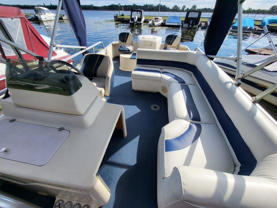 Katamaran Premier + Yamaha 50KM - platforma pływająca łódź motorowa  hauseboat motorówka