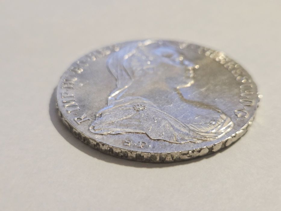Srebrna moneta Talar 1780r. S.F. - Maria Teresa srebro 833