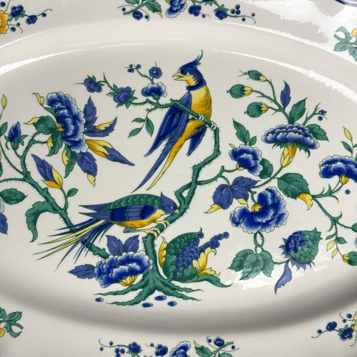 Półmisek porcelanowy i sosjerka Villeroy & Boch Phoenix Blau b5/100529