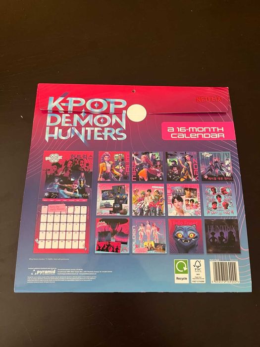 Calendário K-Pop Demon Hunters Netflix 2026 Oficial