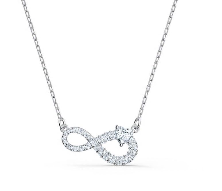 Брендове кольє Swarovski з символом нескінченності, оригінальна підвіска.