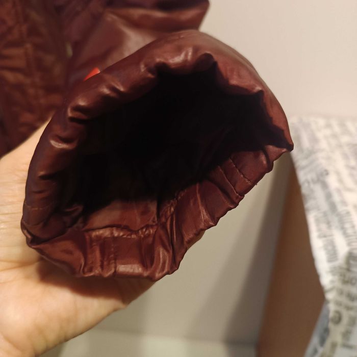 Kurtka ramoneska bordowa