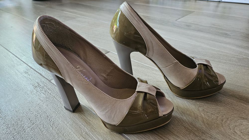 Buty peep toe 37