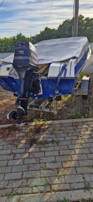 Barco riamar 4.80 gls motor 70 cavalos 2 tempos