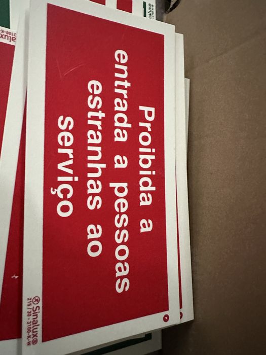 Sinalizaçao diversas