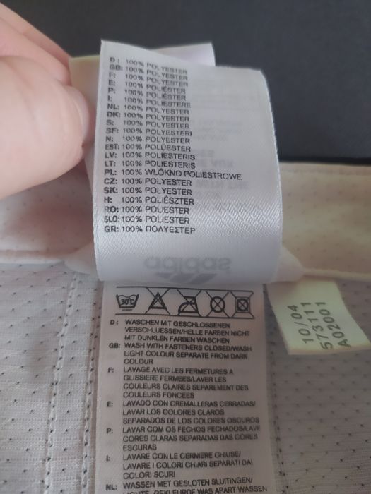 Biała kurtka w czarne paski Adidas