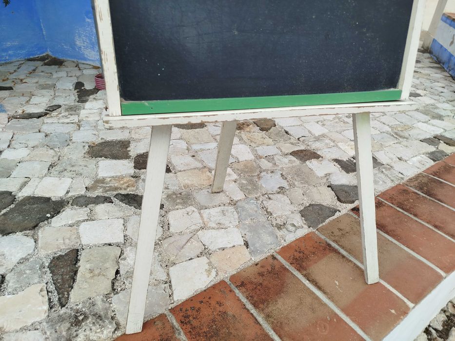 Quadro de Giz Antigo para Crianças - Brinquedo Antigo Português  em Madeira