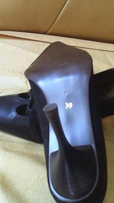 buty skóra i welur brąz nowe