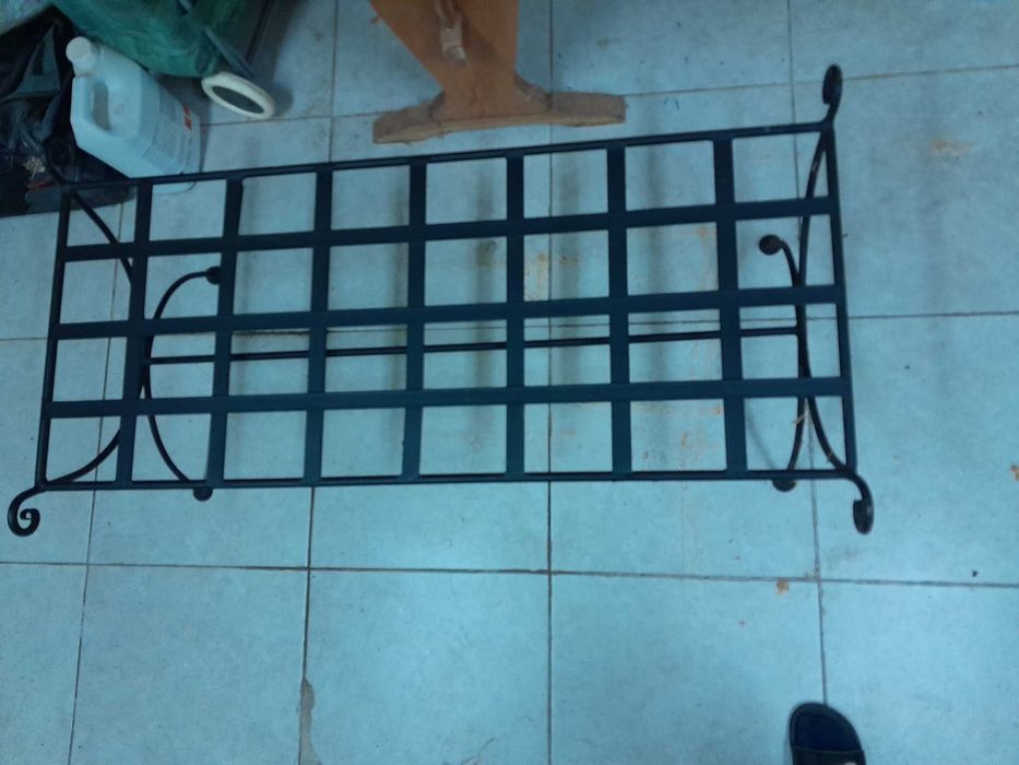 Banca de quarto em metal, estilo vintage