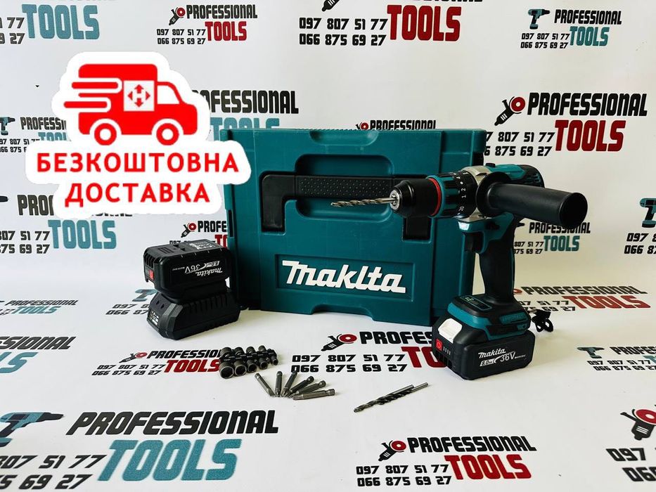 Аккумуляторный Шуруповерт Makita DHP485 36V8A Акумуляторний Шурупокрут