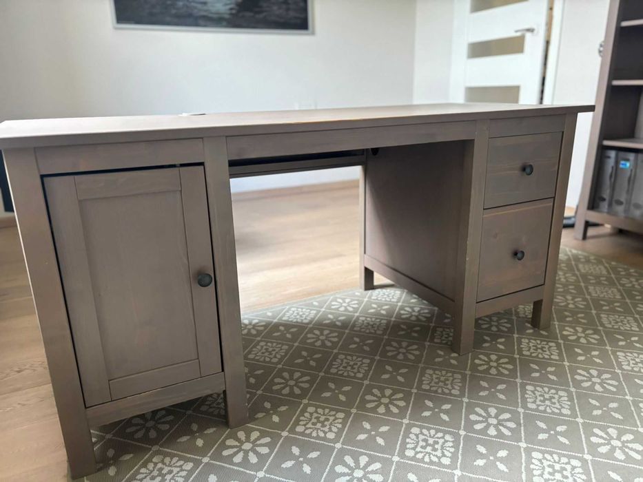 Biurko IKEA Hemnes, szarybrąz, r.155x65x74cm- dostawa gratis