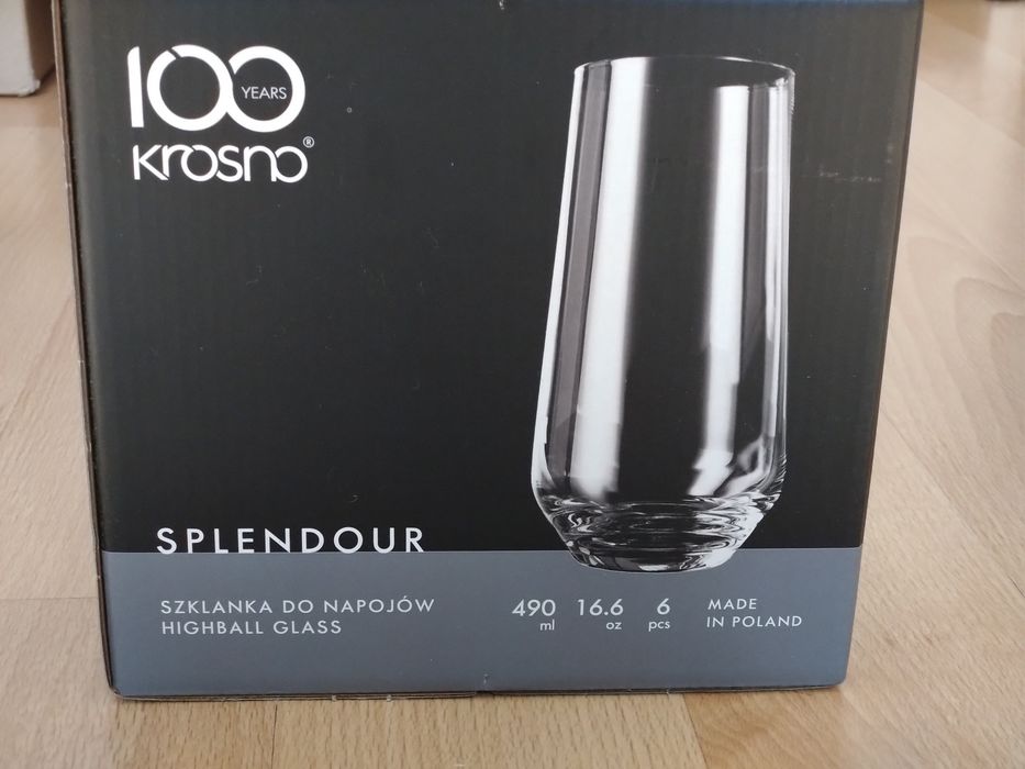 Szklanki Krosno Splendour 490 ml