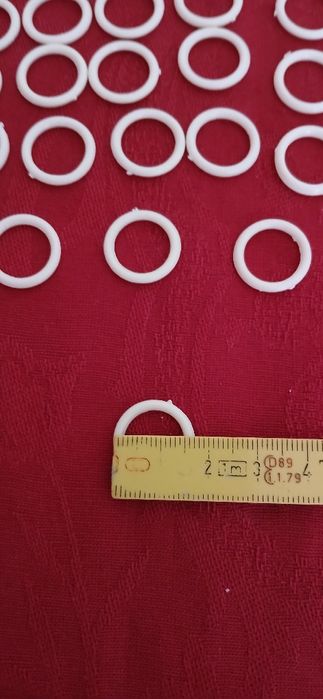 Argolas de plástico para crochet, novas