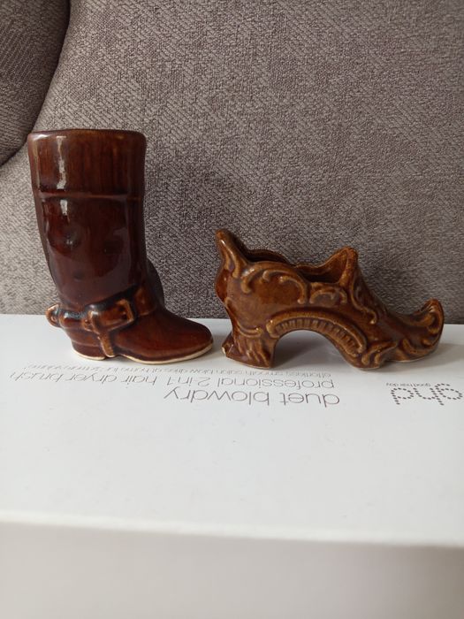 Całość 3 ceramiczne buciki PRL