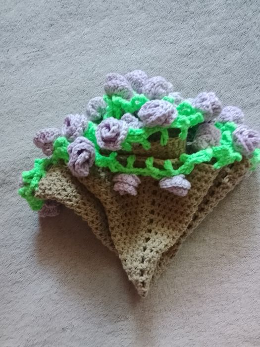 Серветка квіти нова ручна робота