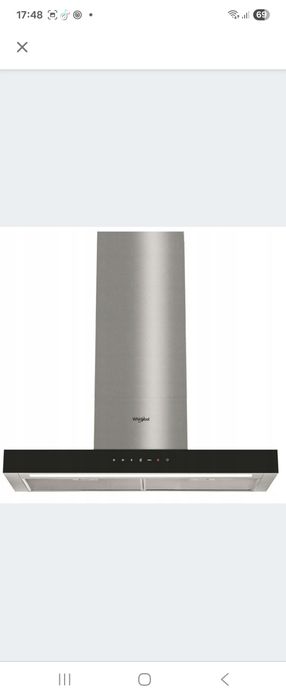 Okap WHIRLPOOL WHBS62FLTK 1 Czarny 720m3/h 60dB klasa A Technologia 6.