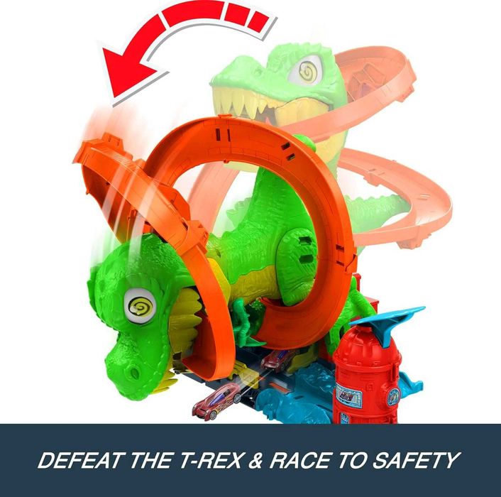 Новий набір Hot Wheels City Track T-Rex. Хот Вілс Трек Ті - Рекс