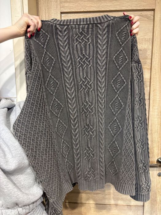 NEIGHBORHOOD sweter bawełniany męski kolor szary