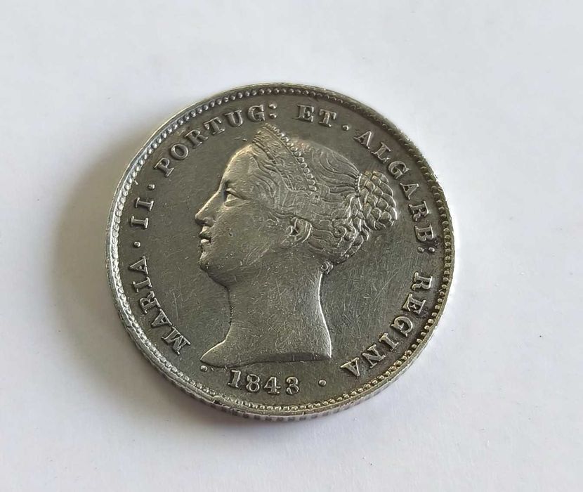 200 Reis 1843 D. Maria II