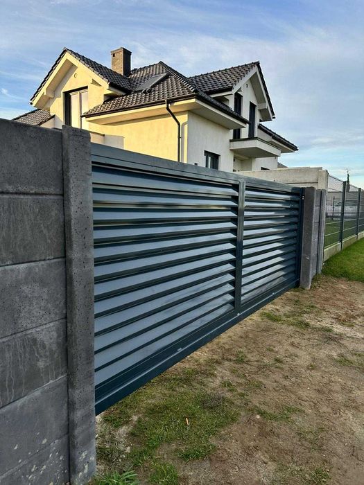 przęsła spawane, przęsła palisadowe, nowoczesne ogrodzenie