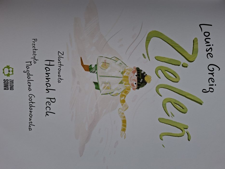 Książka dla dzieci "Zieleń", L. Greig, H. Peck