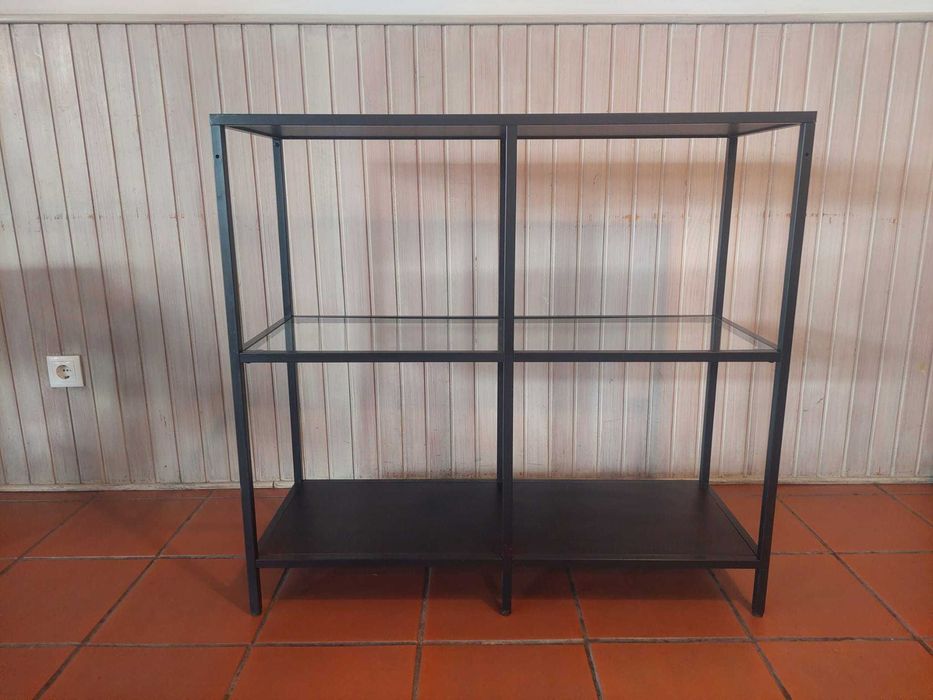 3 estantes pretas ikea