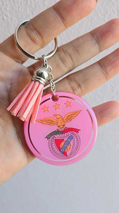 Porta-chaves personalizados de futebol  (feitos à mão)