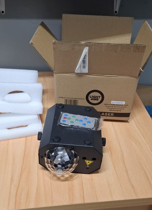 Kula disco nowa efekty świetlne laser