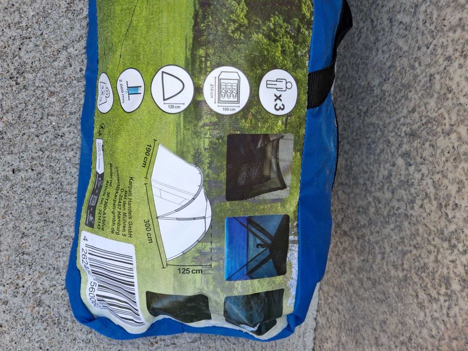 Tenda campismo azul