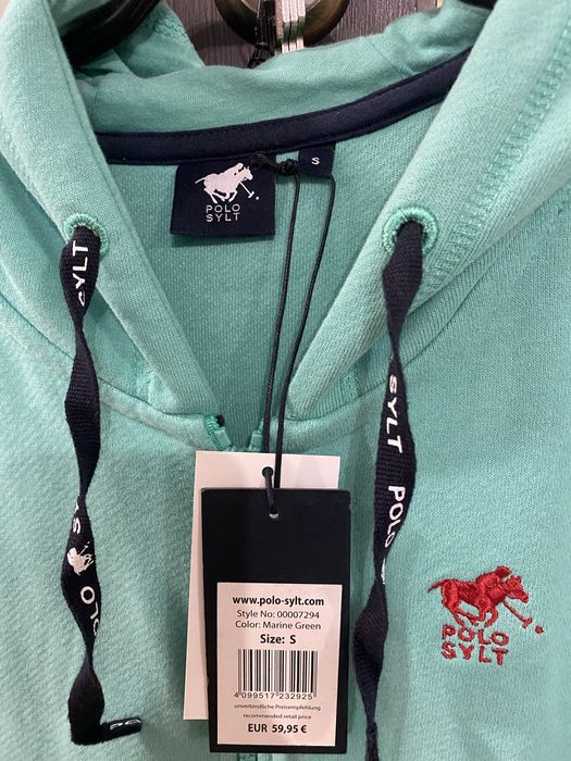 Polo Sylt Zip-Up Hoodie in Green