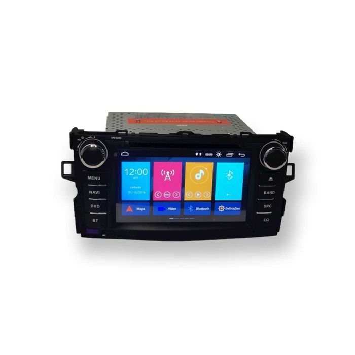 Toyota Auris 2008 a 2012 Rádio Android CarPlay GPS DVD 2 DIN