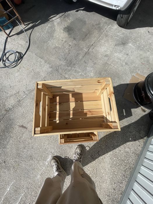 3 caixas de madeira para decoracão