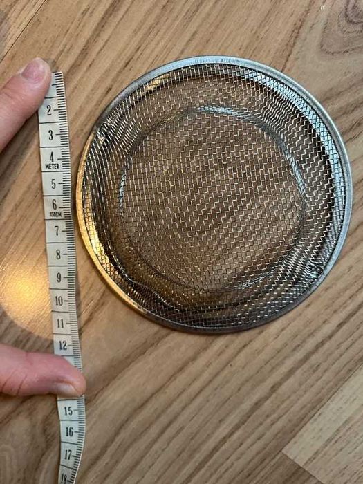 Sitko metalowe do zlewu z uchwytem