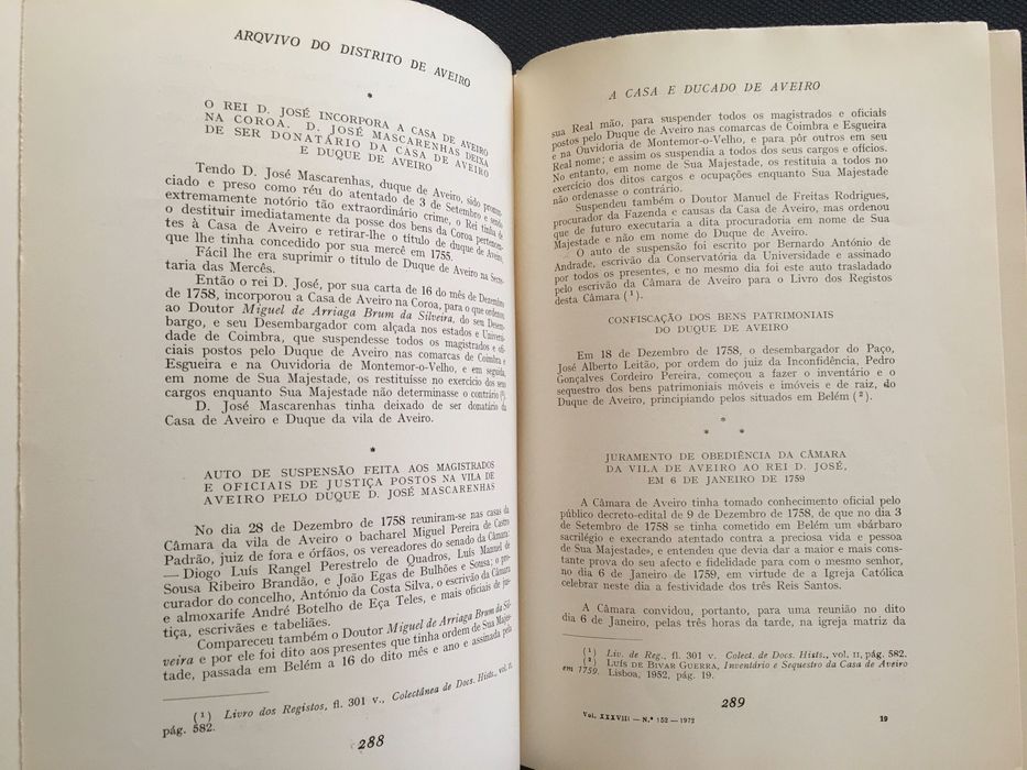 Arquivos do Distrito de Aveiro. J. Estevão-Pescadores-Ducado de Aveiro