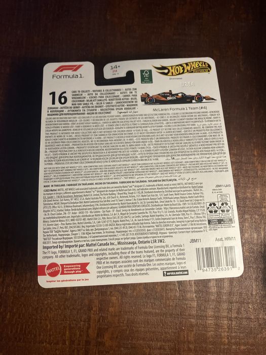 HotWheels Premium F1 McLaren