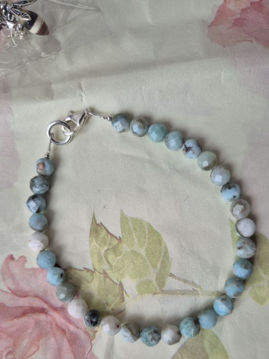 Larimar srebro 0.925 bransoletka