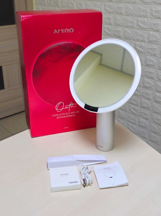 Косметичне дзеркало AMIRO Oath AML009M підствітка,датчик, АКБ, подарун