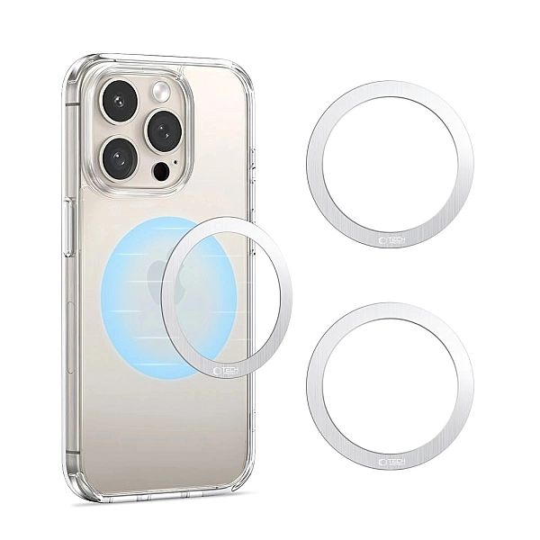 Tech-Protect Mmp-110/2In1 Magnetic Magsafe Ring Silver & Silver