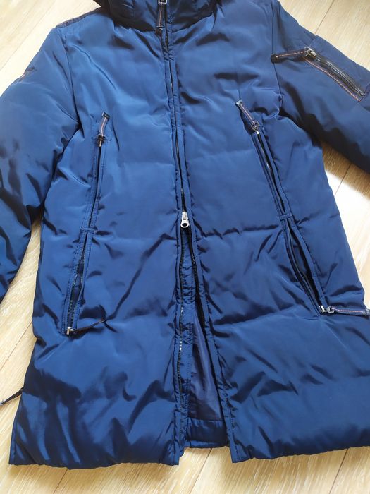 Куртка чоловіча, довга, пальто зимове, L