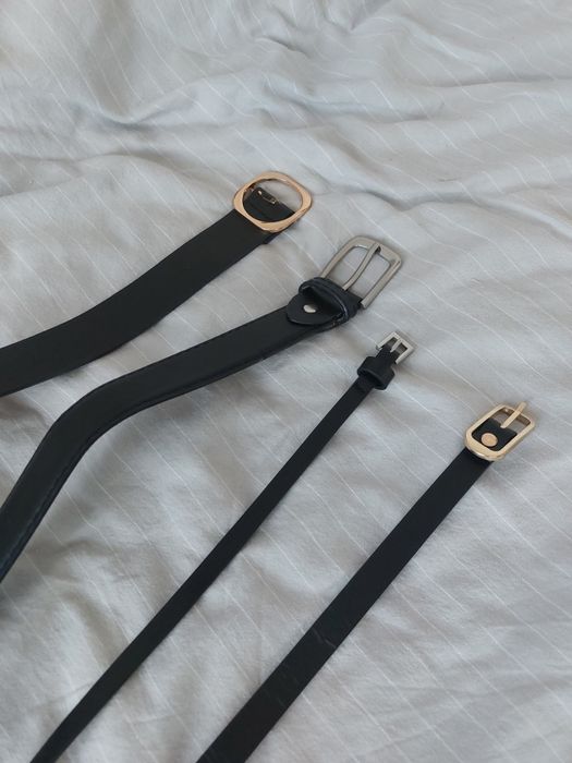 Paski damskie zestaw czarne