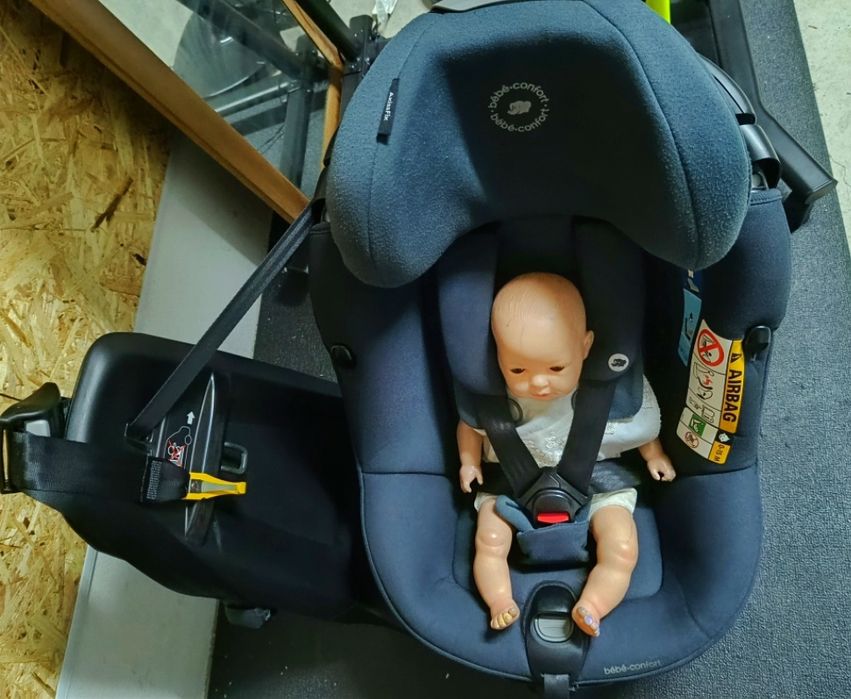 Cadeira Auto ia- size (61-105cm )-Rotativa 360 graus - cinza escuro