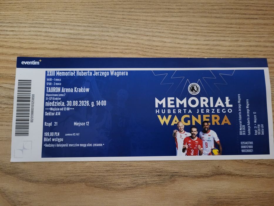 Bilet na Memoriał Wagnera w Tauron Arenie