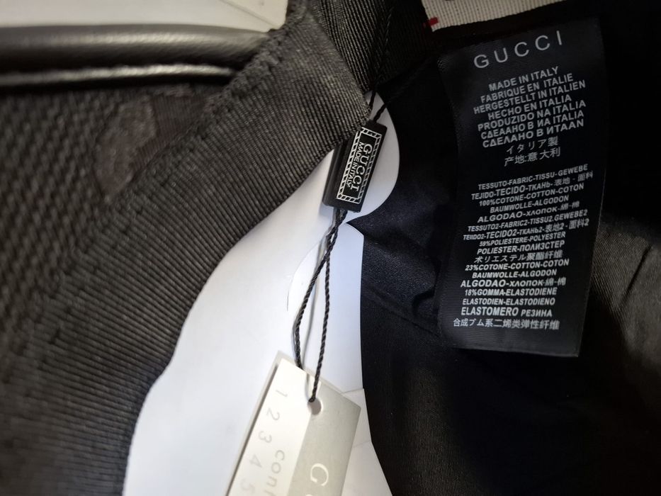 Chapéu gucci, preto .